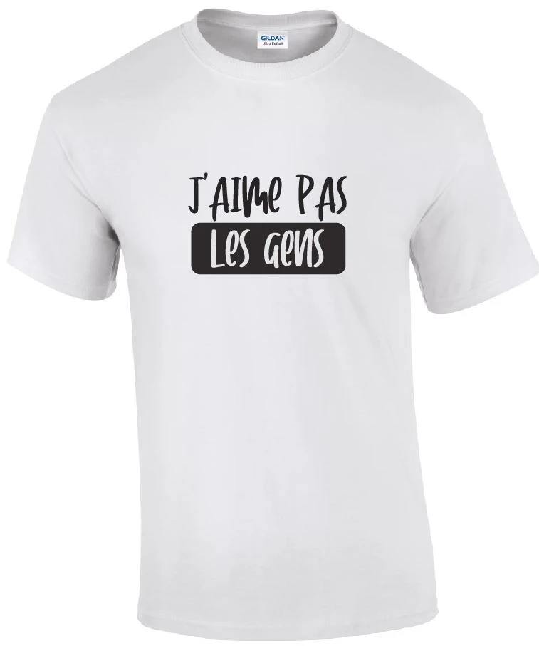 tee-shirt J'aime pas les gens